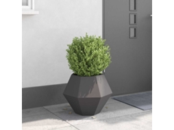 Vidaxl Floreira Preto 50 X 50 X 40 Cm Aço