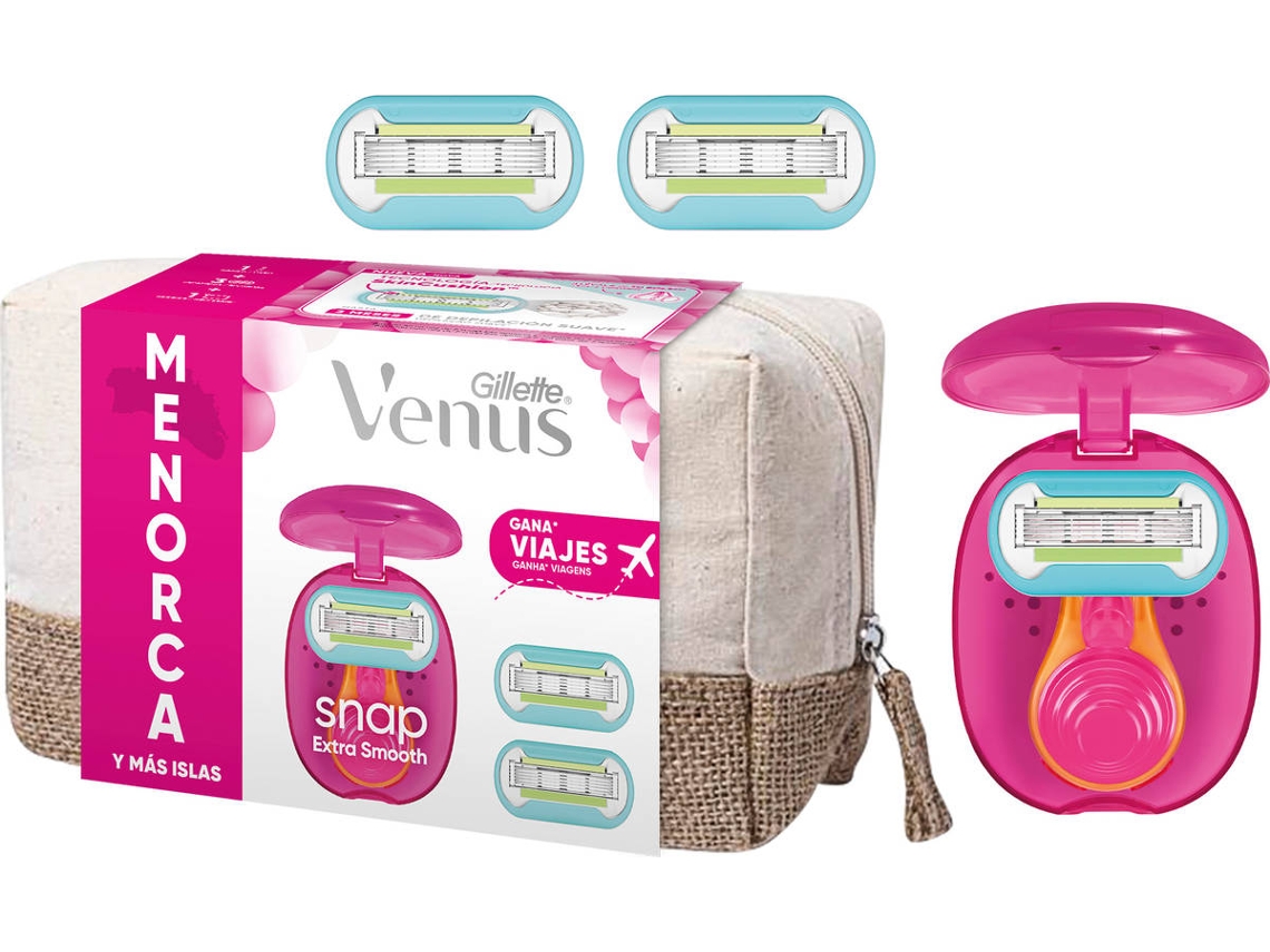 Conjunto Oferta GILLETTE Venus Snap com Máquina Depilatória + 2 Recargas
