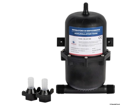 Tanque De Expansão Abs 0,75 L 8,6 Bar Máx. Preto Plástico Resina