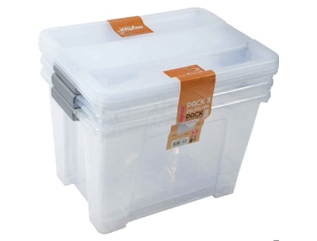 Conjunto 3 Caixas Multiusos 20L MYLUX 3 un