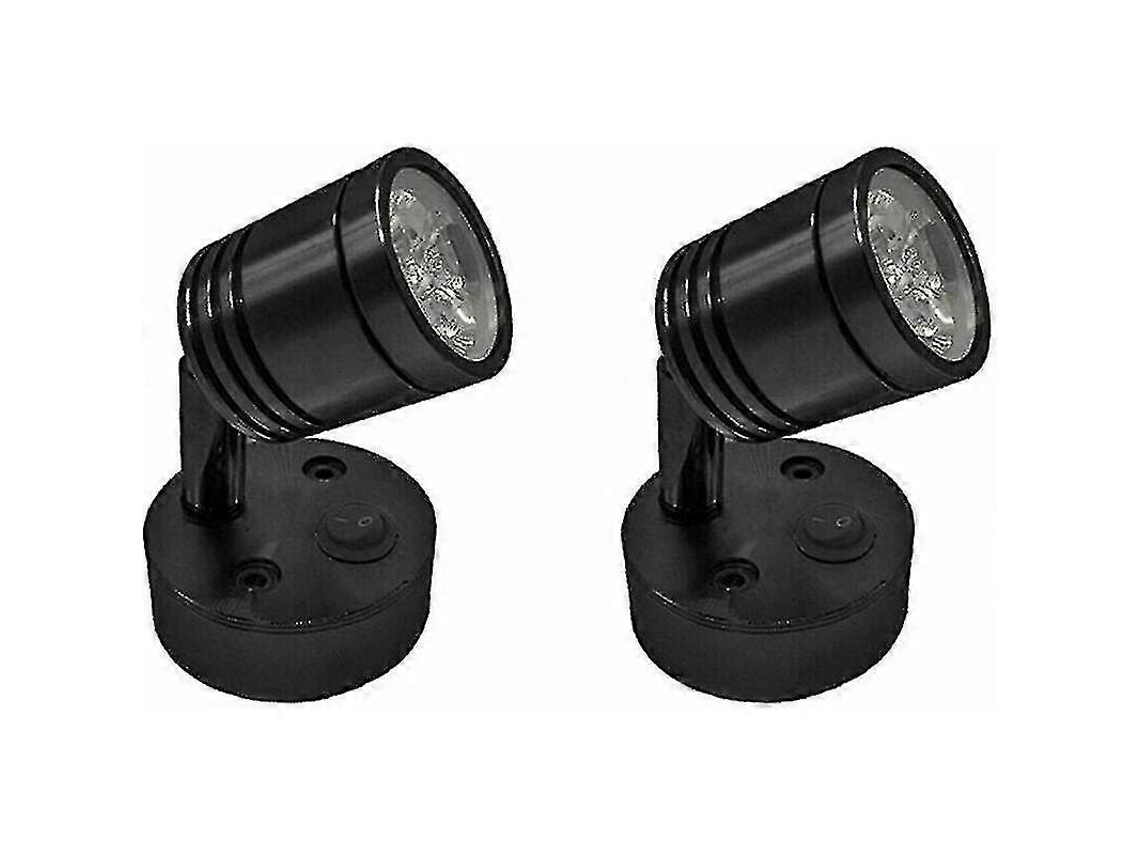 Rebe luz de Lectura Led 12v Ajustable Dimmable 2 Piezas para Motorhome Caravana Barco Interior Iluminación Flexible