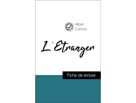 Livro LÉtranger de Albert Camus fiche de lecture et analyse complète de loeuvre French Edition de Albert Camus (Francês)
