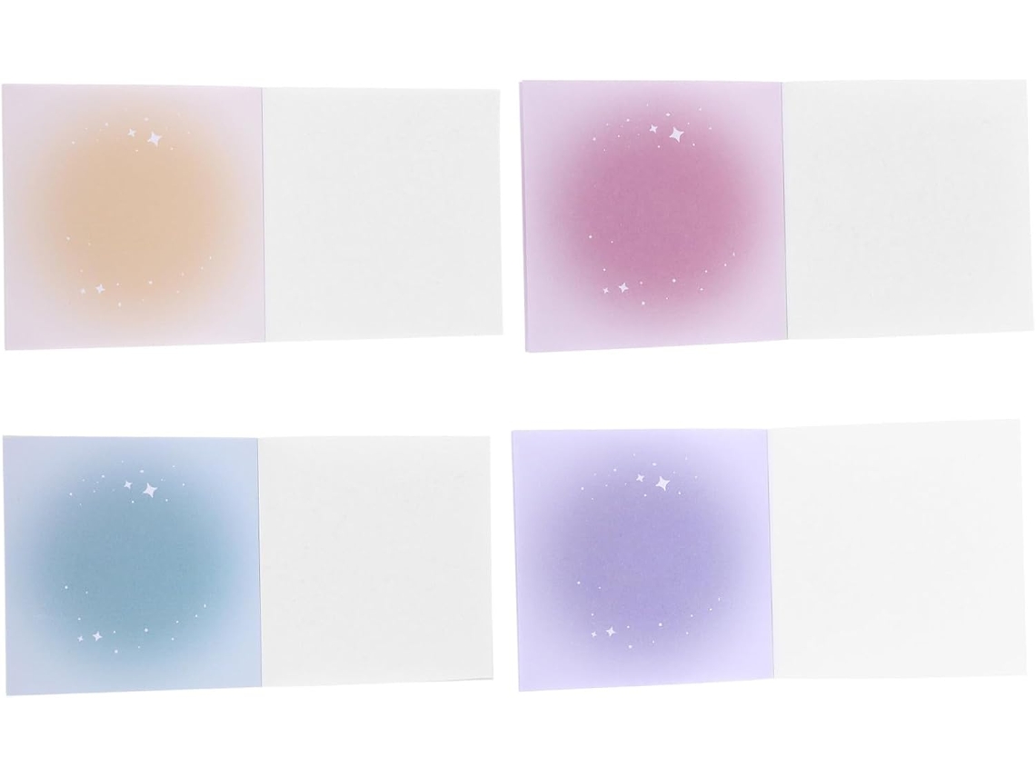 De Notes Sans Adhésif Dégradé Portable Couleurs Pads Planning Para École Bureau