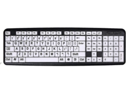 Teclado Com Fio Com Letras Grandes Teclado Com Teclas Grandes Teclados Usb Para Deficientes Visuais Ly Ebike