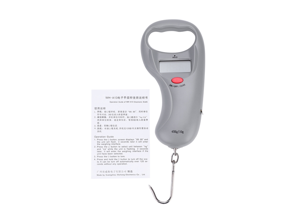 Balança Eletrônica Portátil 45kg Wh a13l
