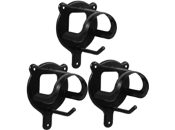 Conjunto De 3 Ganchos Ferro Freio Cavalo Ultechnovo Com Fusos Inclusos, Acabamento Protetor E Design Elegante