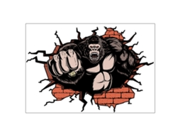 Stickers Parede Chão Chimp 3d LAXISCREED