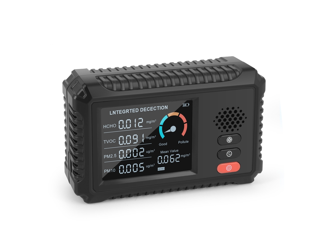 Monitor Portátil Multifuncional De Qualidade Do Ar Com Detector De Formaldeído E Tvoc Other