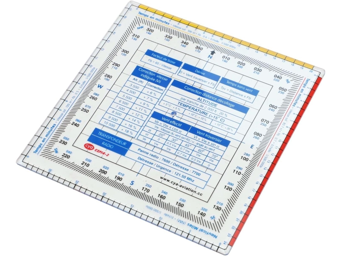 Régua De Navegação Aeronáutica, Transferidor De Mapas, Ferramenta De