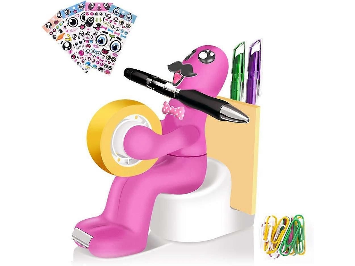 Acessórios de Mesa Escritório com Dispensador Fita, Clipes Papel, Notas Adesivas, Organizador Armazenam Ento GOKOCO