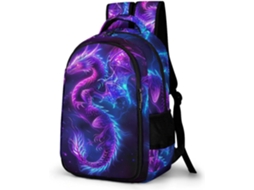 Mochila Escolar Com Estampa Dragão Para Meninas Meninos Do 3º E 4º Ano, Estilo Chinês, Crianças 8 13 Anos,