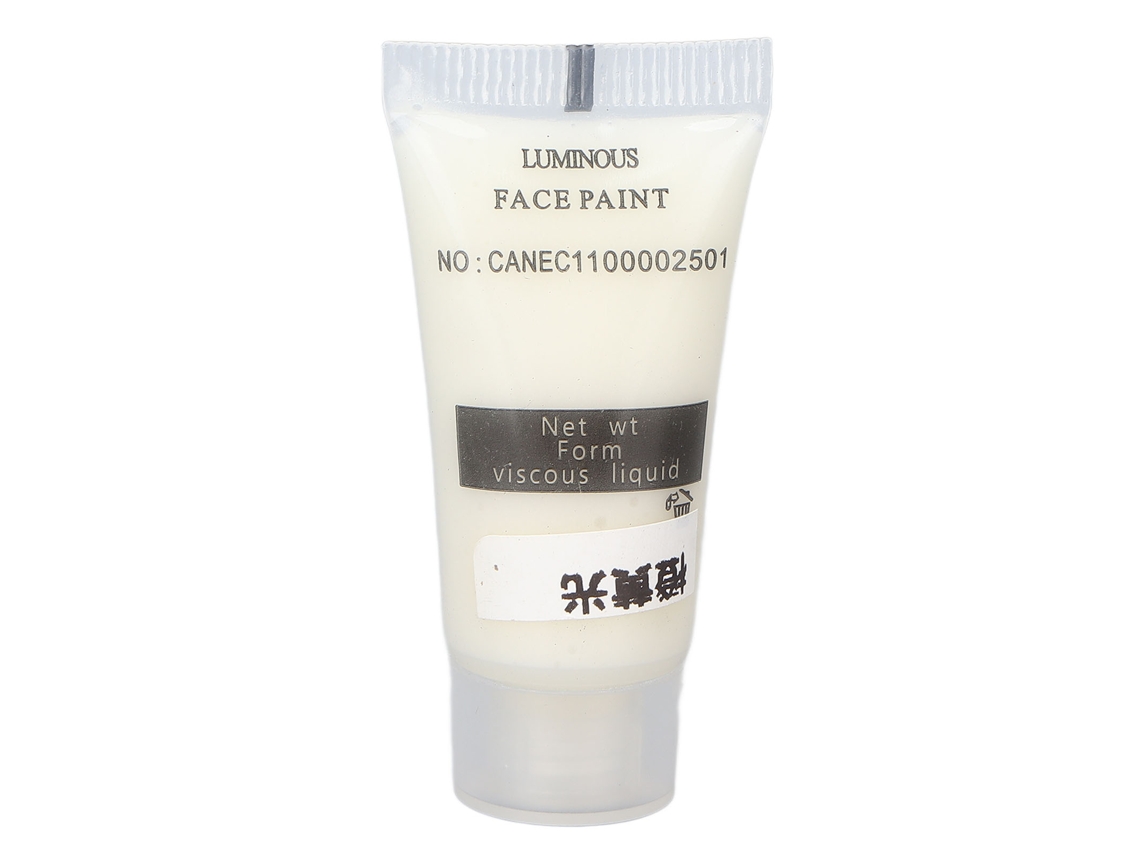 Tinta Luminosa De Base Água Pigmento Fluorescente Pintura Mão 10g Laranja Amarela Brilhante No Escuro