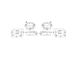 Lalizas Fos Led 12 Port Starboard Side Recessed