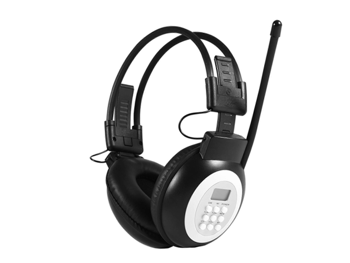 Fone De Ouvido Supra Auricular Dobrável Sem Fio Com Cancelamento De Ruído, Sistema Hifi, Rádio Fm E Tela Lcd. Brilvibera
