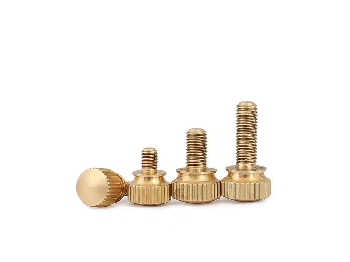 Parafusos De Latão Com Cabeça Serrilhada, M3-m8, Aperto Manual, Cobre