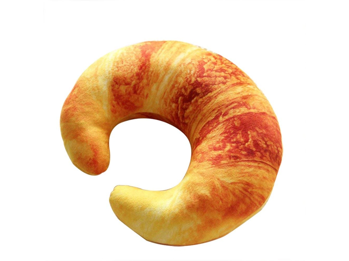Lurelia Almofada De Viagem, Formato U, Em Pelúcia Macia, Apoio Cervical, Laranja, 31 X 26 Cm