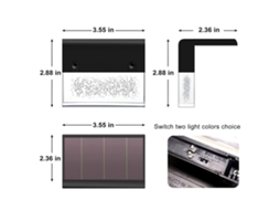 2026 4 Pacotes de Lâmpadas de Cerca Solar com 2 Modos de Iluminação Ip65 Impermeáveis para Jardim, Parede e Escadas