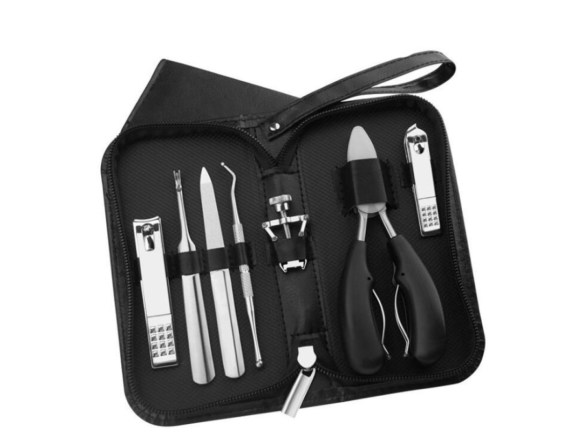 Conjunto De 7 Peças De Ferramentas Em Aço Inoxidável Para Correção E Manutenção De Unhas*