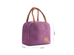Bolsa térmica de alumínio grosso Aquaforge roxa com grande capacidade para viagens ao ar livre
