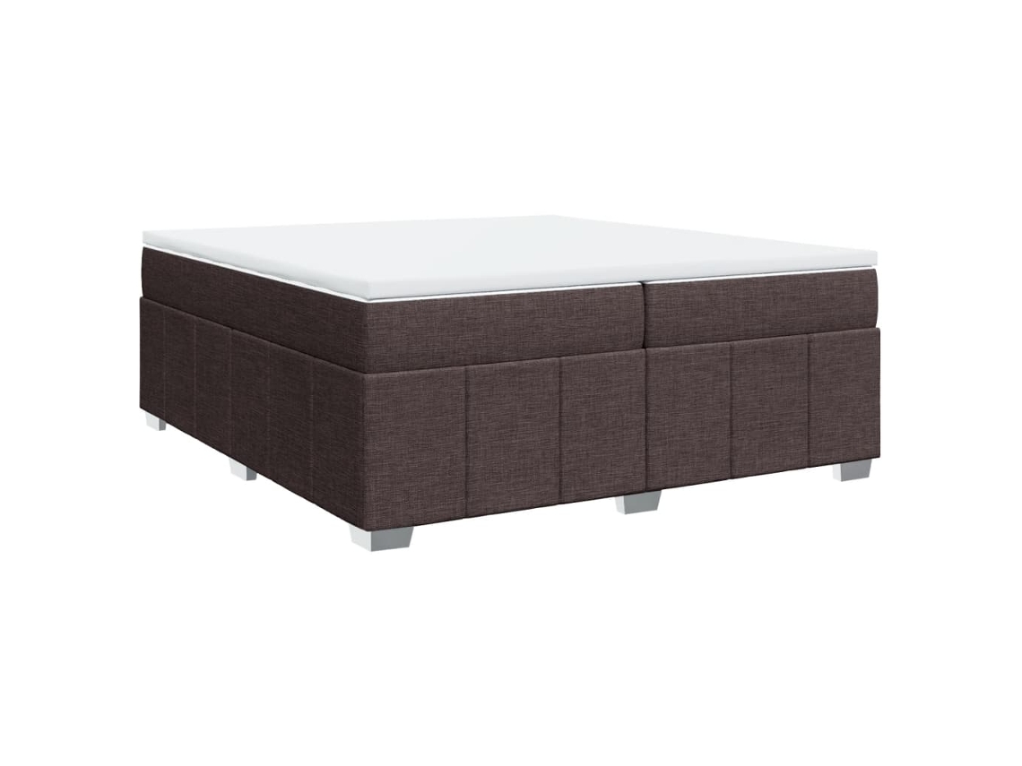 Box Spring Bed, Box Spring Beds Vidaxl Marrom Tecido (200 X 200 Cm)