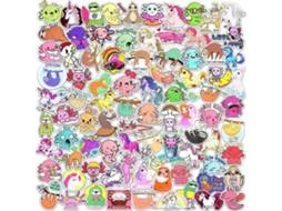 Adesivos De Axolote Com 130 Peças Para Garrafas De Água, Adesivos Fofos De Unicórnio Para Crianças, Meninas E Meninos, Adesivos D Aquaforge
