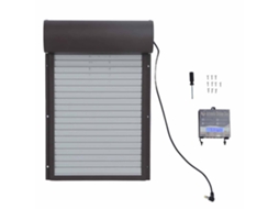 Porta Automática para Galinheiro LAXISCREED com temporizador e bateria, metálica LAXISCREED