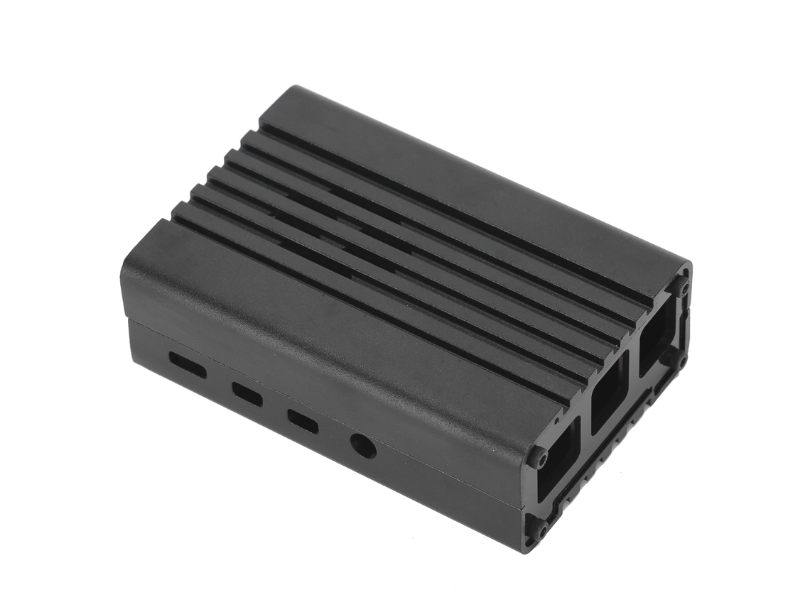Capa De Resfriamento Em Liga De Alumínio Com Ventilador 3010 Para Enclosure Protetor Raspberry Pi 4b