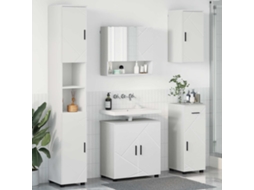 Vidaxl Conjunto De Móveis Para Banheiro 5 Unid. Branco 61 X 35 X 64 Cm