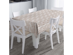 Toalha de Mesa em Tecido Estampado e Resistente a Manchas Toalha de Mesa para Interior e Exterior Medidas 140X200Rayas Dgrade Canela SANDAL