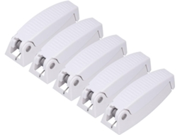 Conjunto De 5 Peças Travas Porta Para Trailers E Motorhomes, Em Plástico Abs Resistente, Com Mola, Para Fixação De