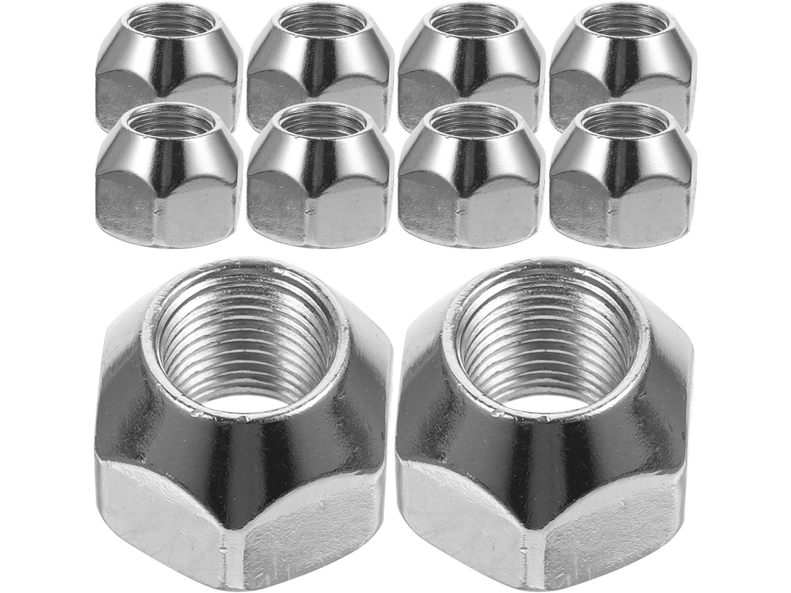 Rodas de aço carbono Porcas 1/2-20, conjunto de 10 peças, para reboque e suplementos