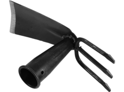 Enxada Manual de Aço Carbono de 7,5 Cm, Cultivador Manual Robusto Sem Cabo, Ferramenta de Jardinagem SFUSHOS