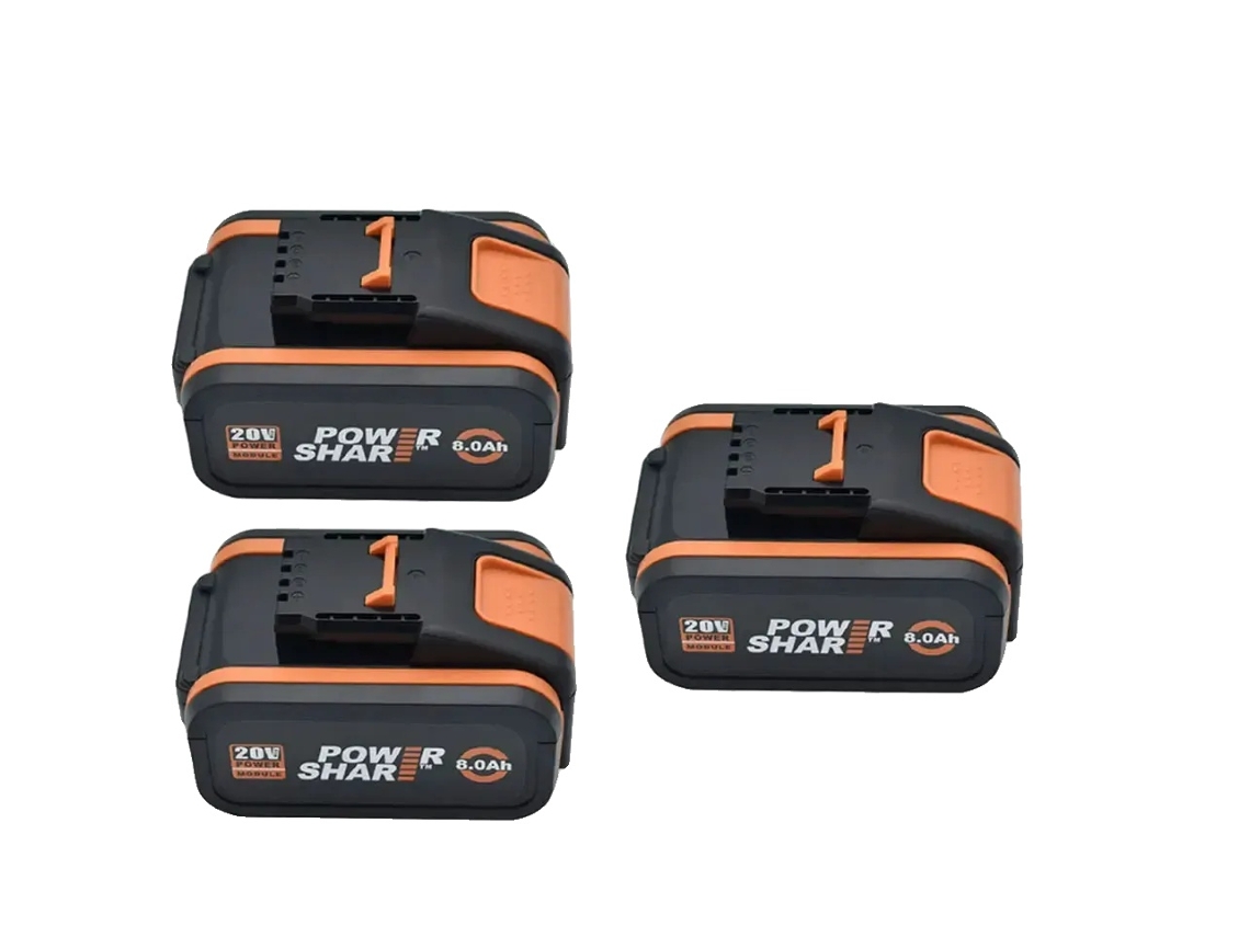 Bateria Externa, Capacidade De 8000mah, Compatível Com Vários Modelos, 20v 8.0ah X 3