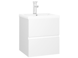 Sink Cabinet With Basin, Sink Cabinets With Basins Vidaxl Branco Madeira Processada (41 X 38.5 X 45 Cm)