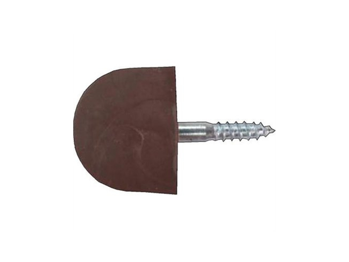 Caixa Com 100 Suportes De Prateleira Para Vitrines De Plástico. Marrom 14mm Micel