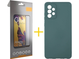 Capa e Película de Vidro Full Samsung A72 5G SKYHE Silicone Líquido Verde