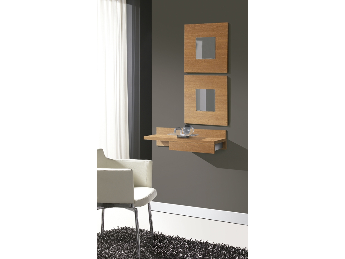 Conjunto 2 Espelhos VENPRODIN 45x45cm Cereja