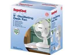 Ventilador De Mesa Oscilante Supacool 9 Polegadas, Branco