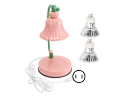 Rebe-lâmpada Aquecedora De Velas Regulável Com 2 Lâmpadas Rosa Para Decoração Residencial 110-240v Plugue Us 110v