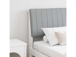 Vidaxl Cabeceira Estofada Cinzento-claro 180 Cm