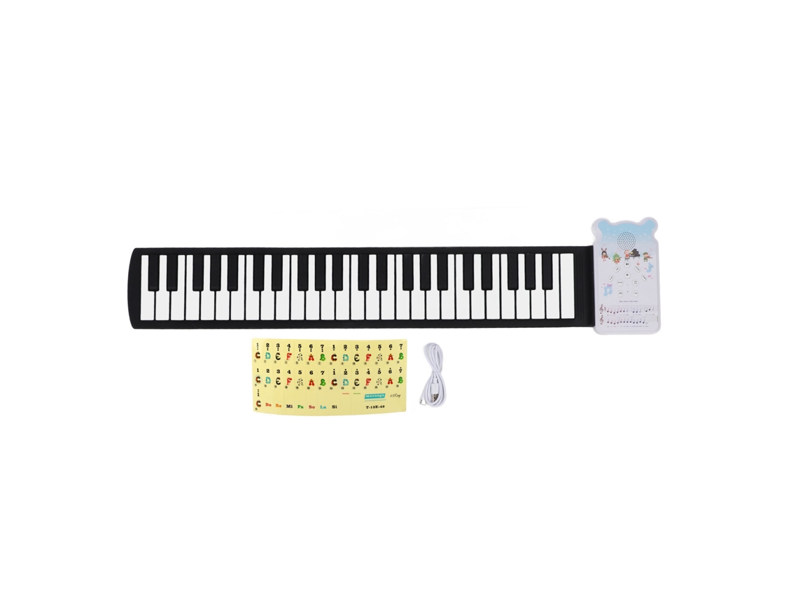 Teclado Eletrônico LAXISCREED Roll up 49 Teclas Portátil