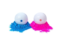 Rebe-4 Pelotas De Golfe Para Revelação De Gênero Com Pó Explosivo Para Baby Shower E Aniversário 4,20x4,20x4,20cm Como Se Muestra