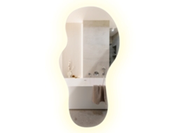 Espelho Led Orgânico Moderno para Parede ESPELHARTE (40x80 Cm Luz Neutra 4000k)