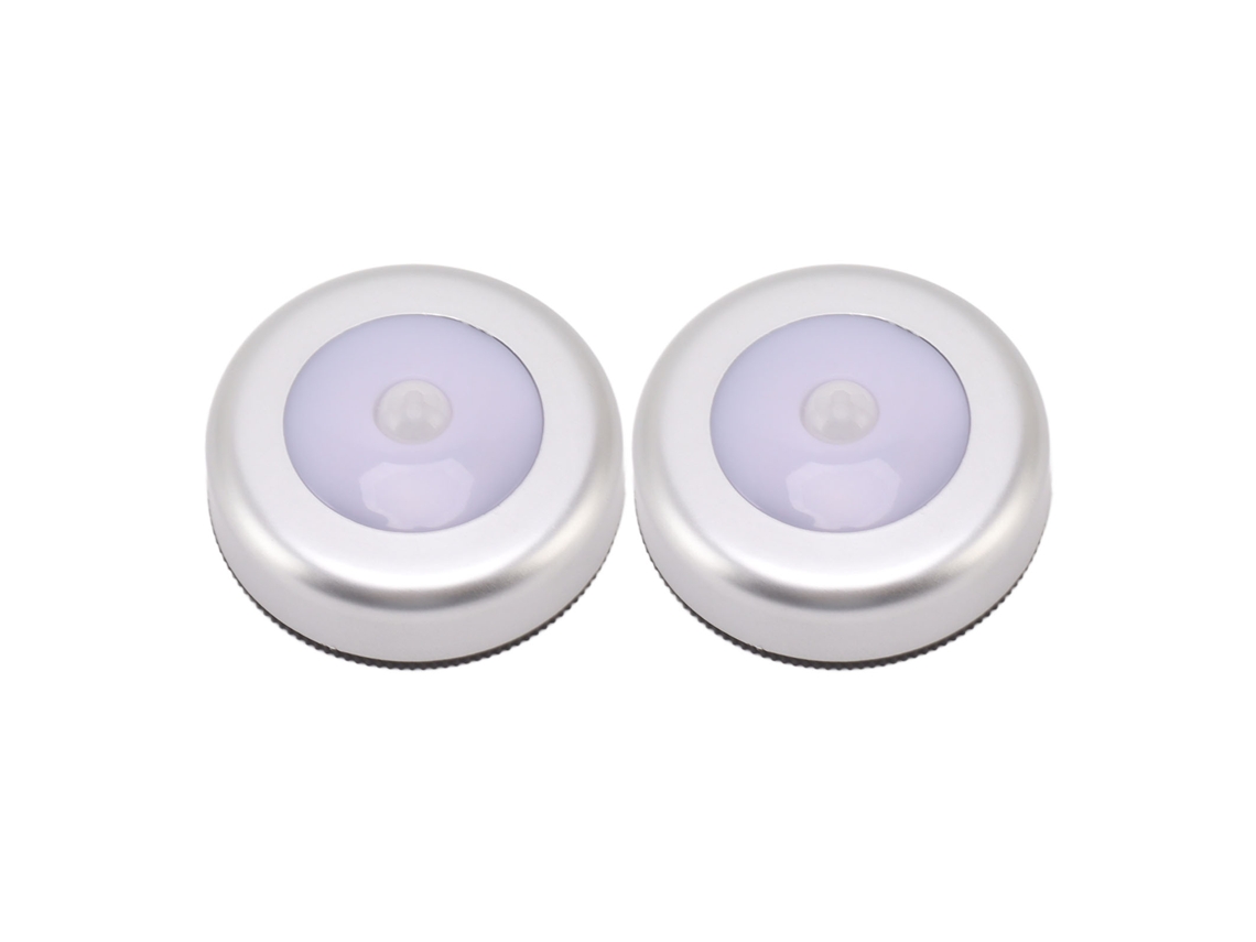 Luz noturna com sensor de movimento, LED pequena, proteção para olhos, 2 unidades, luz branca | S/MARCA