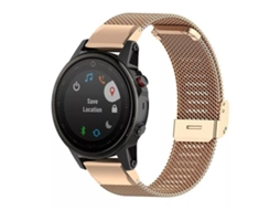 Bracelete para Garmin XIAOMOYU Fenix 8 / 7 / 6 / 5 Metal Milanês Ouro Rosa (22mm)