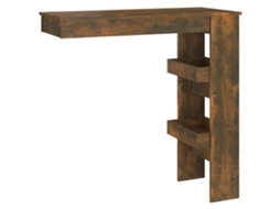 Mesa Bar Parede Derivado Madeira Carvalho Fumado MAISON EXCLUSIVE 102x45x103,5 cm