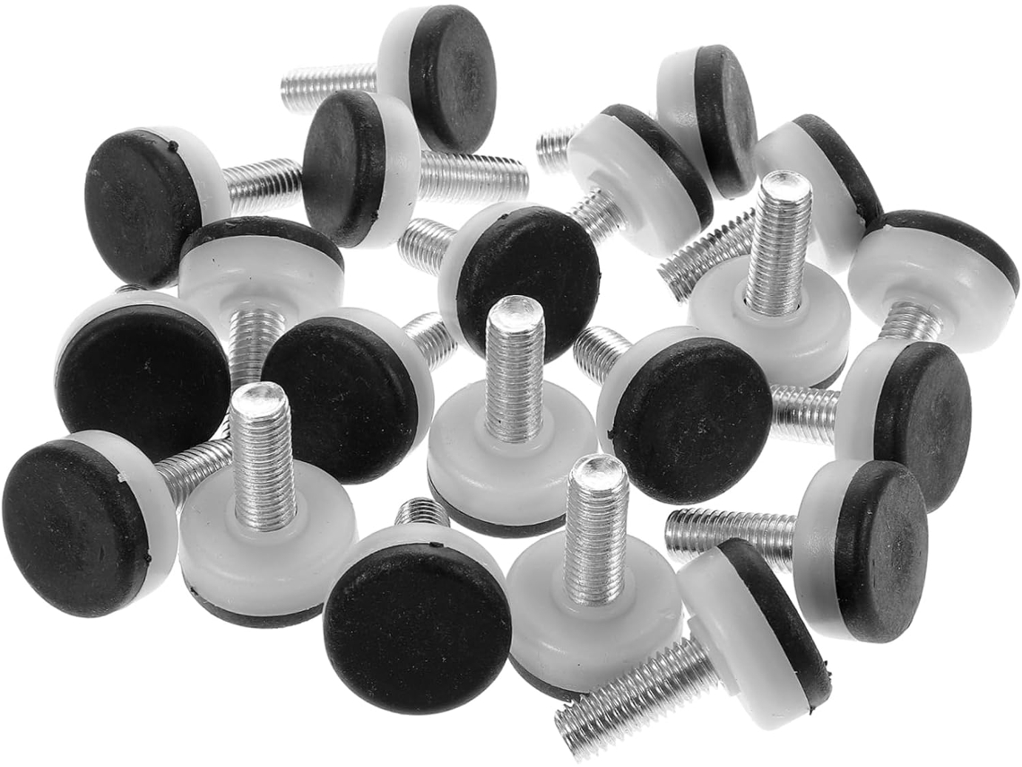 Artibetter 30 Peças M10 Niveladores De Móveis Ajustáveis E Resistentes, Extensores De Pernas Mesa, Pés Niveladores Para