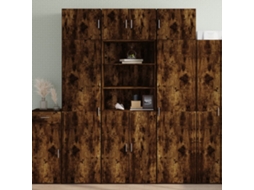 Vidaxl Armário Alto 70x42,5x185 Cm Derivados Madeira Carvalho Fumado