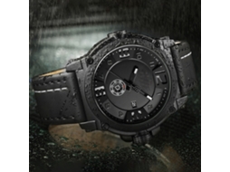 Reloj Hombre Cuarzo Con Fecha Semana Analógico De Cuero Pu Acero Inoxidable Impermeable Luminoso