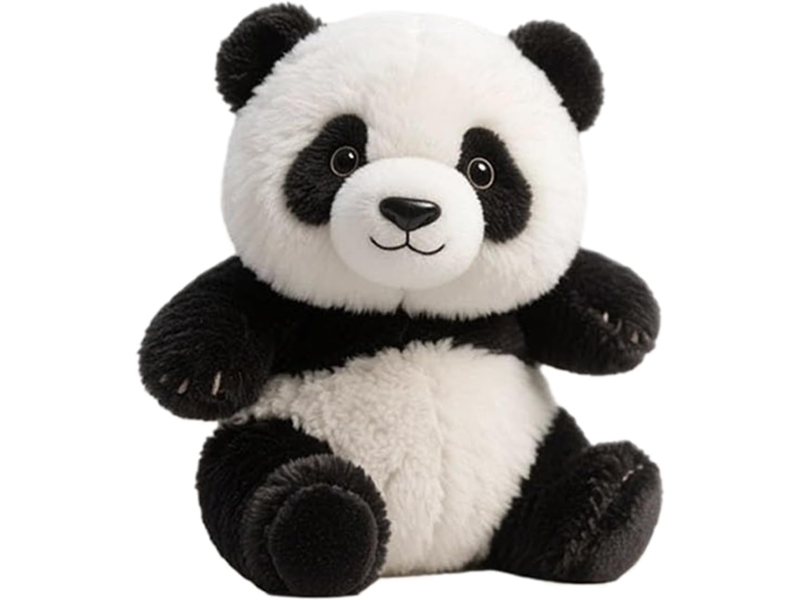 Panda De Pelúcia Fofo Para Decoração Mesas - Brinquedo Macio Sala